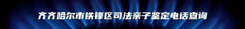 齐齐哈尔市铁锋区司法亲子鉴定电话查询