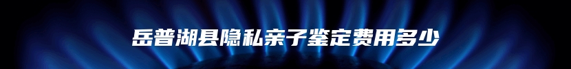 岳普湖县隐私亲子鉴定费用多少