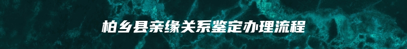 二连浩特市司法亲子鉴定机构办理流程