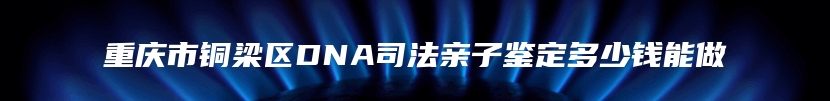 重庆市铜梁区DNA司法亲子鉴定多少钱能做