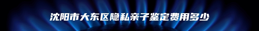 沈阳市大东区隐私亲子鉴定费用多少