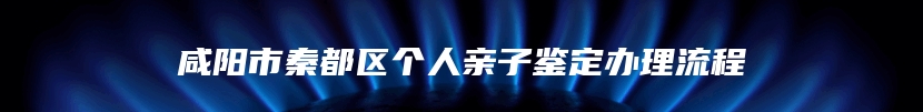 咸阳市秦都区个人亲子鉴定办理流程