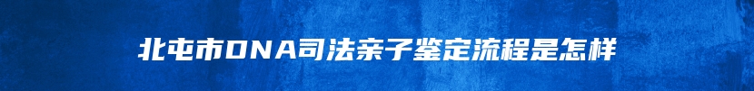 北屯市DNA司法亲子鉴定流程是怎样