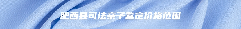 肥西县司法亲子鉴定价格范围