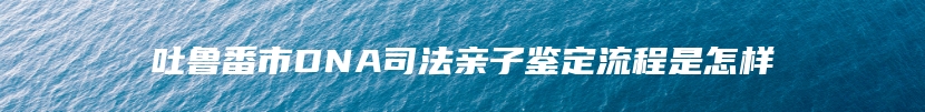 吐鲁番市DNA司法亲子鉴定流程是怎样