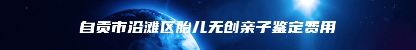 自贡市沿滩区胎儿无创亲子鉴定费用