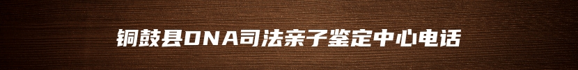 铜鼓县DNA司法亲子鉴定中心电话