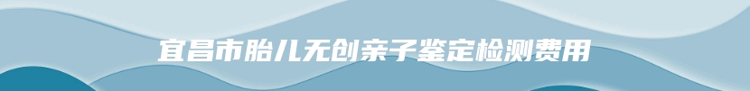 宜昌市胎儿无创亲子鉴定检测费用