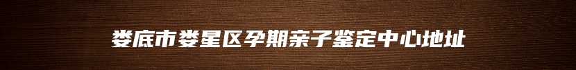 娄底市娄星区孕期亲子鉴定中心地址