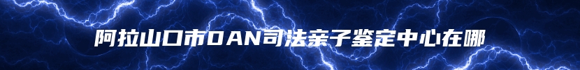 阿拉山口市DAN司法亲子鉴定中心在哪