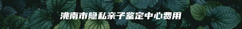 洮南市隐私亲子鉴定中心费用