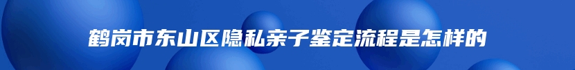 鹤岗市东山区隐私亲子鉴定流程是怎样的