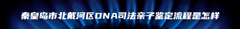 秦皇岛市北戴河区DNA司法亲子鉴定流程是怎样