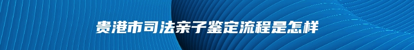 贵港市司法亲子鉴定流程是怎样
