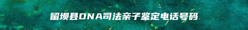 留坝县DNA司法亲子鉴定电话号码