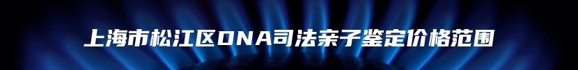 上海市松江区DNA司法亲子鉴定价格范围