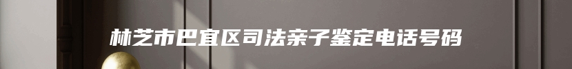 林芝市巴宜区司法亲子鉴定电话号码