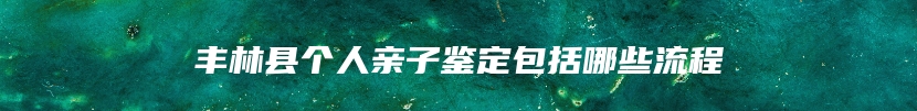 丰林县个人亲子鉴定包括哪些流程