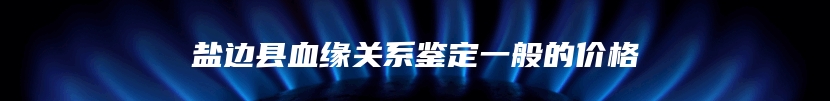 盐边县血缘关系鉴定一般的价格