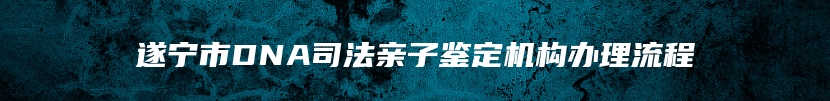 遂宁市DNA司法亲子鉴定机构办理流程