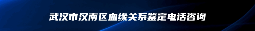武汉市汉南区血缘关系鉴定电话咨询