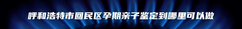 呼和浩特市回民区孕期亲子鉴定到哪里可以做