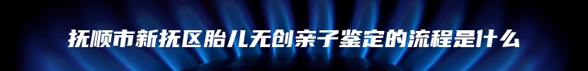 抚顺市新抚区胎儿无创亲子鉴定的流程是什么