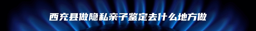 西充县做隐私亲子鉴定去什么地方做