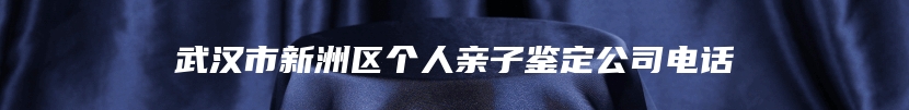 武汉市新洲区个人亲子鉴定公司电话