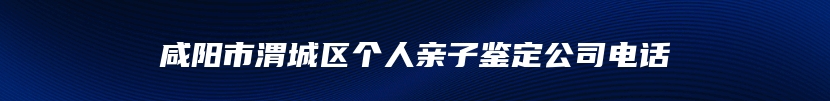 咸阳市渭城区个人亲子鉴定公司电话