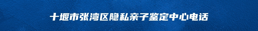 十堰市张湾区隐私亲子鉴定中心电话