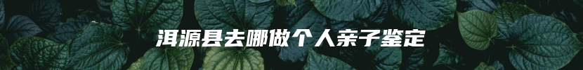 洱源县去哪做个人亲子鉴定