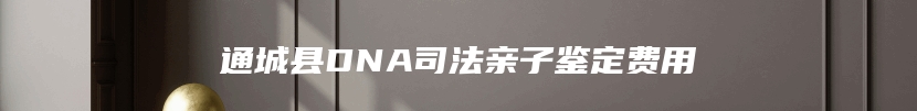 通城县DNA司法亲子鉴定费用