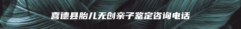 喜德县胎儿无创亲子鉴定咨询电话