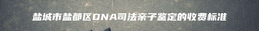 盐城市盐都区DNA司法亲子鉴定的收费标准