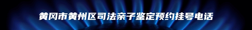 黄冈市黄州区司法亲子鉴定预约挂号电话