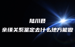 陆川县亲缘关系鉴定去什么地方能做