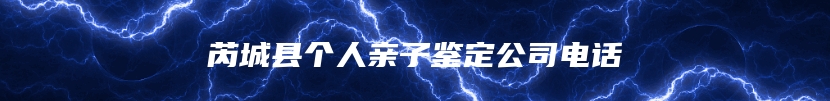 芮城县个人亲子鉴定公司电话