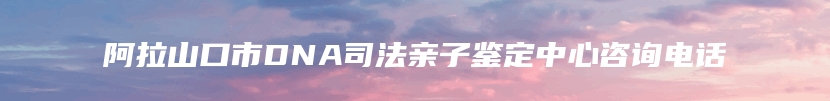 阿拉山口市DNA司法亲子鉴定中心咨询电话