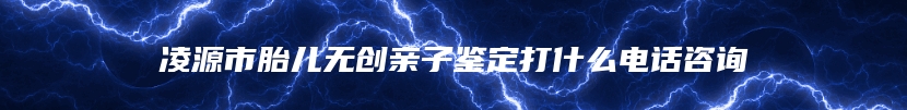 凌源市胎儿无创亲子鉴定打什么电话咨询