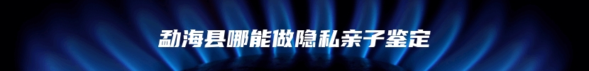 勐海县哪能做隐私亲子鉴定