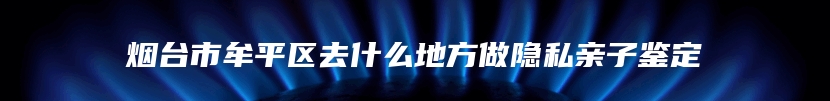 烟台市牟平区去什么地方做隐私亲子鉴定