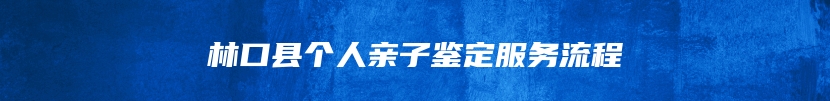 林口县个人亲子鉴定服务流程