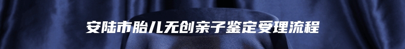 安陆市胎儿无创亲子鉴定受理流程