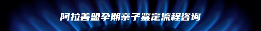阿拉善盟孕期亲子鉴定流程咨询