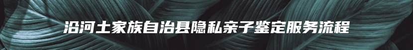 沿河土家族自治县隐私亲子鉴定服务流程