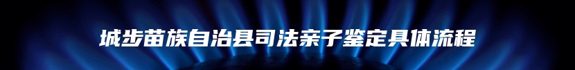 城步苗族自治县司法亲子鉴定具体流程