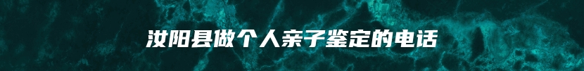 汝阳县做个人亲子鉴定的电话