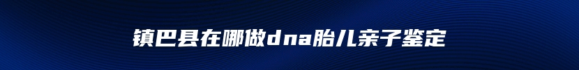 镇巴县在哪做dna胎儿亲子鉴定