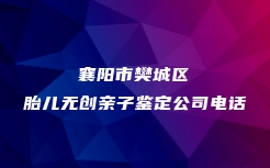 襄阳市樊城区胎儿无创亲子鉴定公司电话